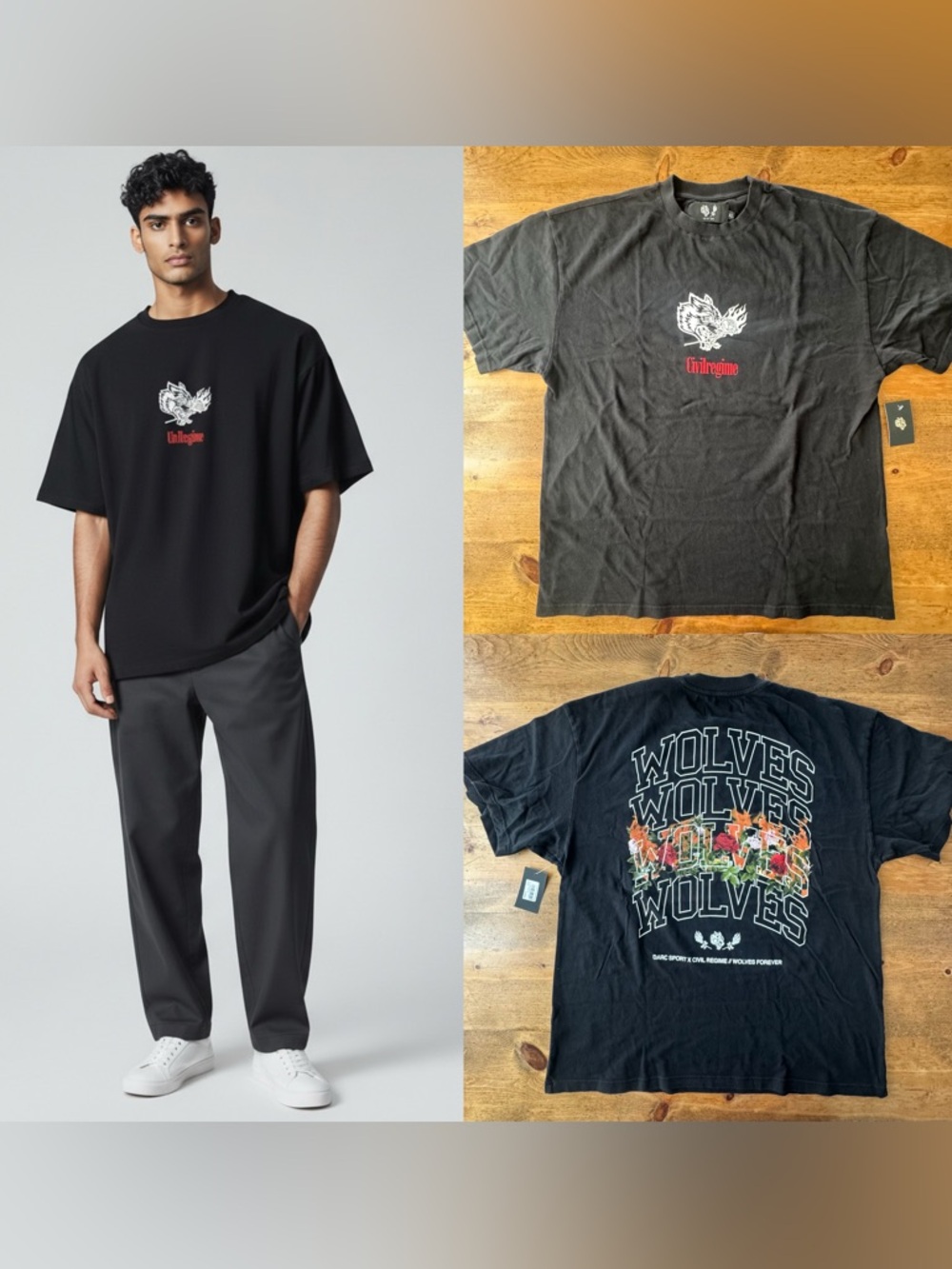 Civil Regime Bloom In Silence Premium Tee Limited  Edition Black